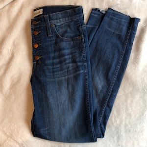 10” High Riser Button Front Madewell Jeans